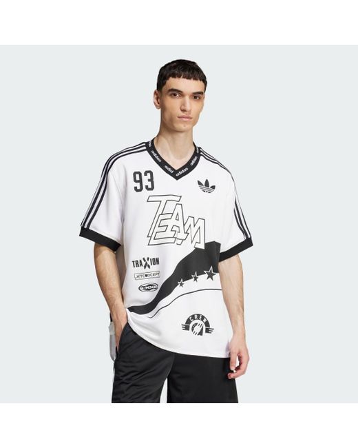 Maglia Adilenium Season 2 Team &#39;93 di Adidas Originals in White da Uomo