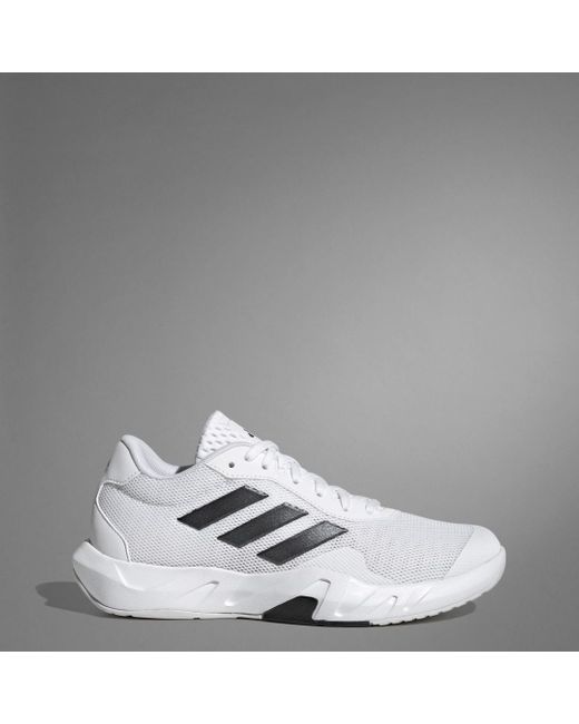 Adidas White Amplimove Trainer Shoes