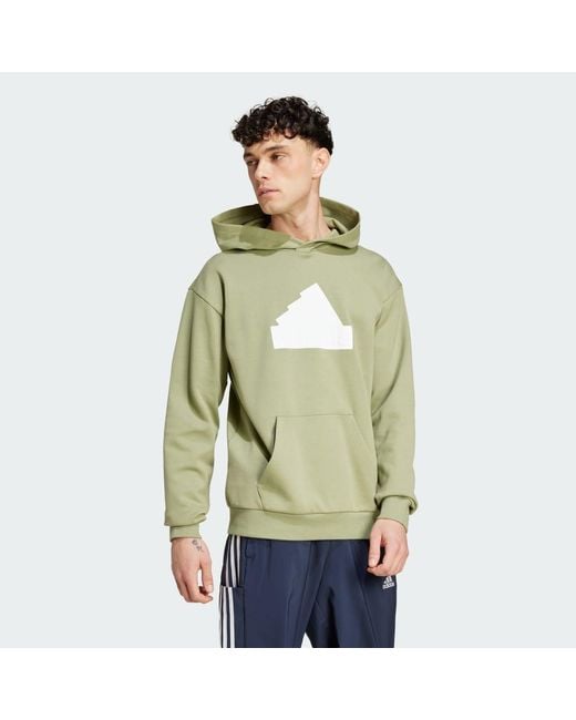 Adidas Green Future Icons Badge Of Sport Hoodie for men