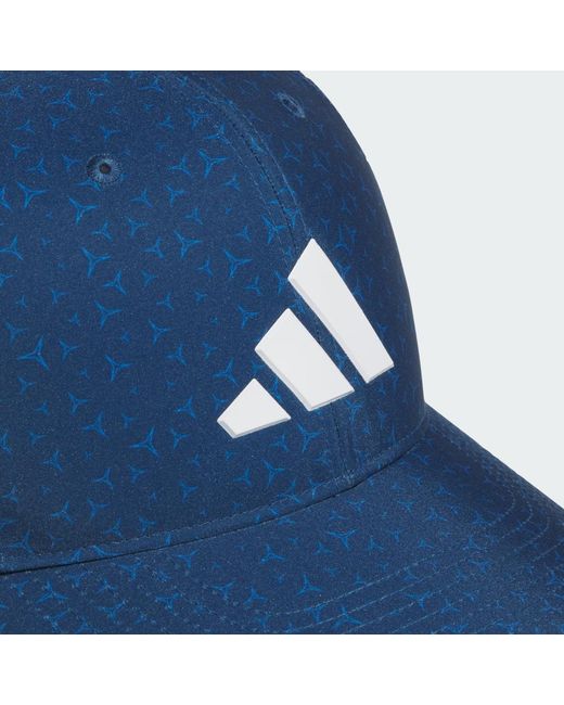 Adidas Blue Tour Print Snapback Cap for men