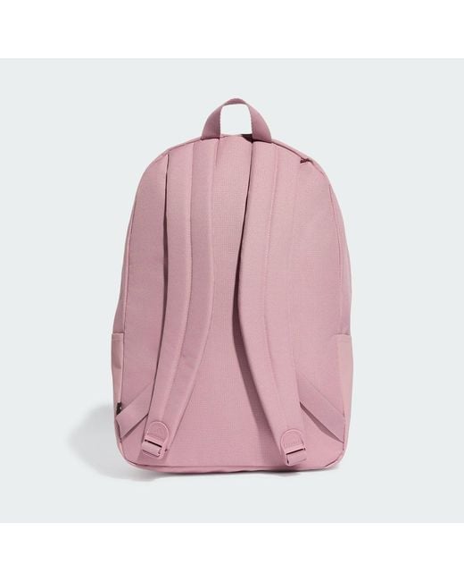 Adidas Pink Classic 3 Bar Logo Backpack