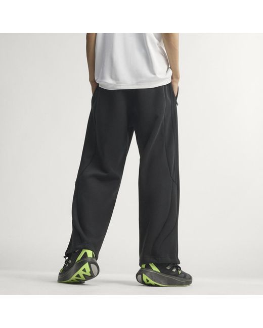 Adidas Black Spacer Teamgeist 26 Cutline Open Hem Pants for men