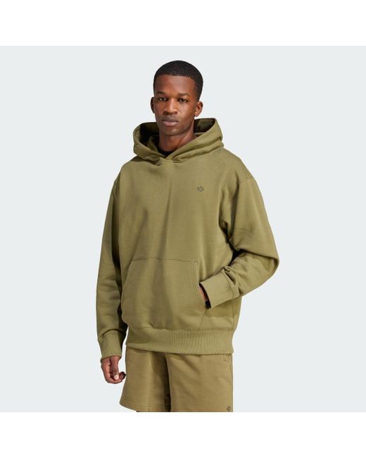 Adidas Green Adicolor Contempo French Terry Hoodie for men