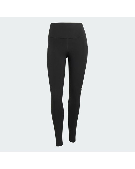 Adidas Black Adi365 Climacool 3 Stripes Running Full Length Leggings