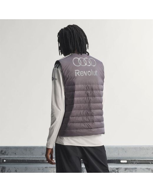 Adidas Gray Audi Revolut F1 Team Engineers &Amp; Marketing Padded Vest for men