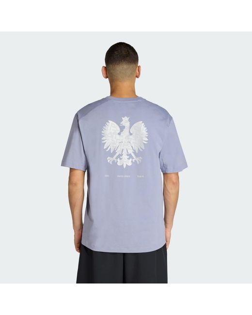 Adidas Blue Poc Milano T-Shirtw for men