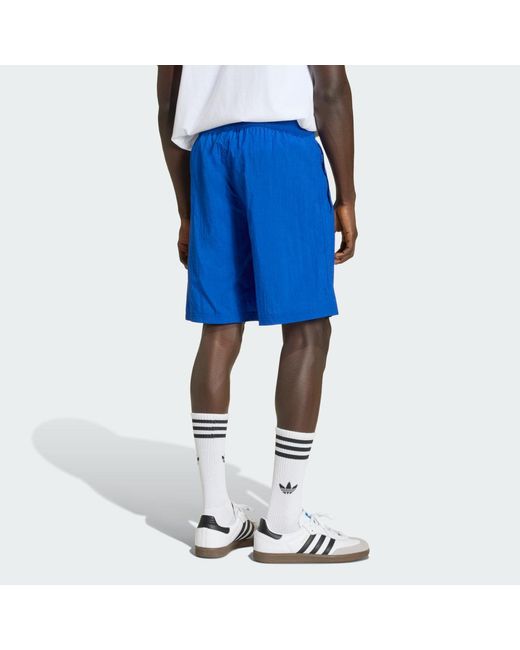 Adidas Blue Adicolor Blocked Shorts for men