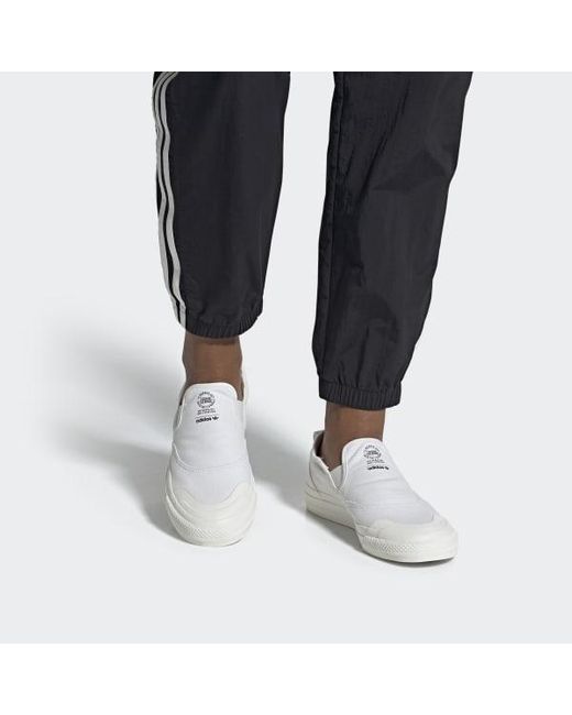 adidas nizza leather white