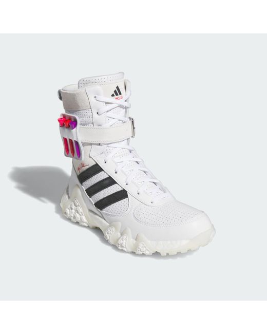 Adidas White Codechaos Boot Spikeless Golf Shoes