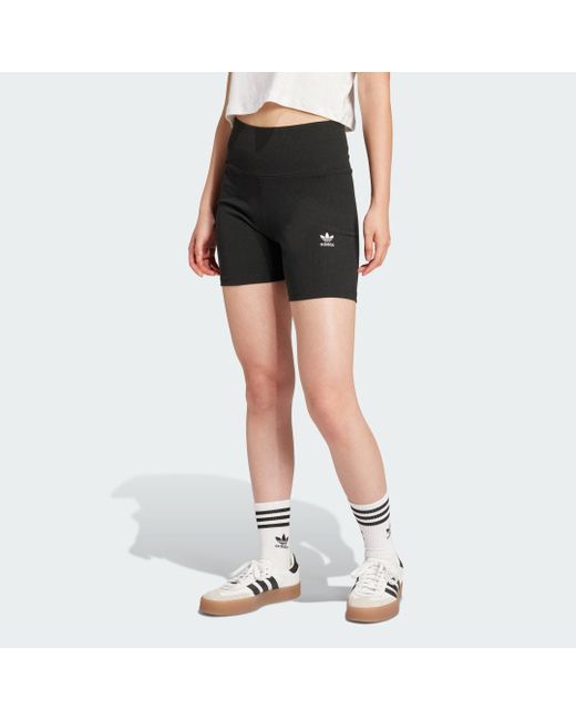 Adidas Black Essentials Ribbed Shorts
