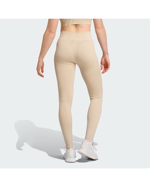Adidas Natural Workout Essentials Full-Length Knit Leggings