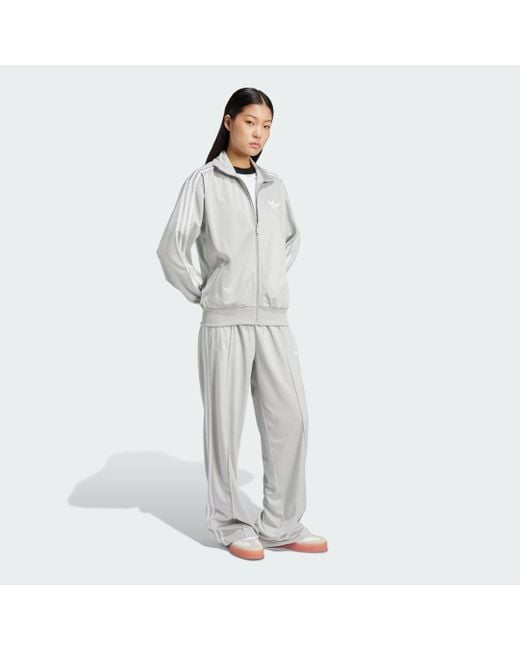 Track Top Adicolor Classic Firebird Loose di Adidas in Gray