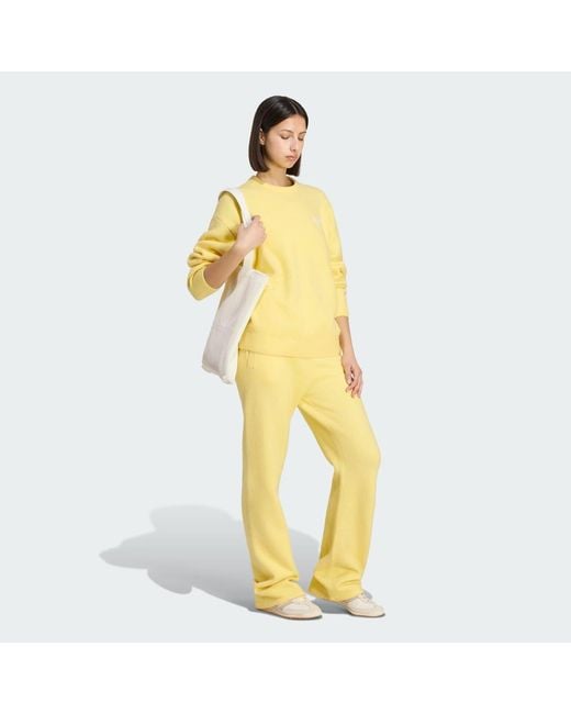 Adidas Yellow Originals Athletic Dept Knitted Sweatshirt