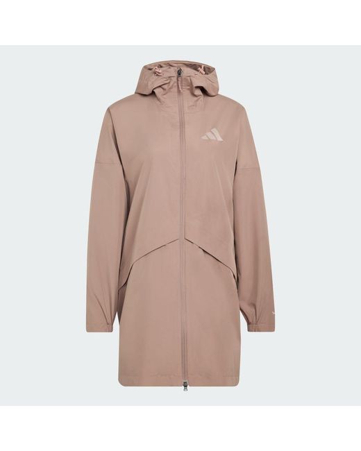 Adidas Brown Terrex Multi 2 Layer Climaproof Rain Parka Jacket