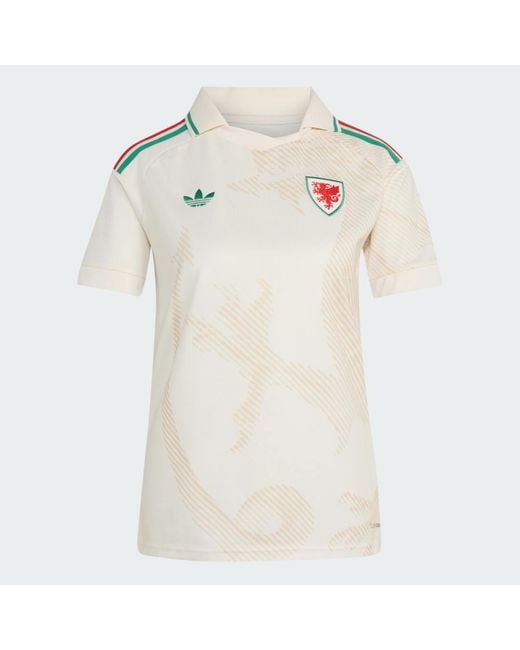 Adidas White Wales 26 Away Jersey