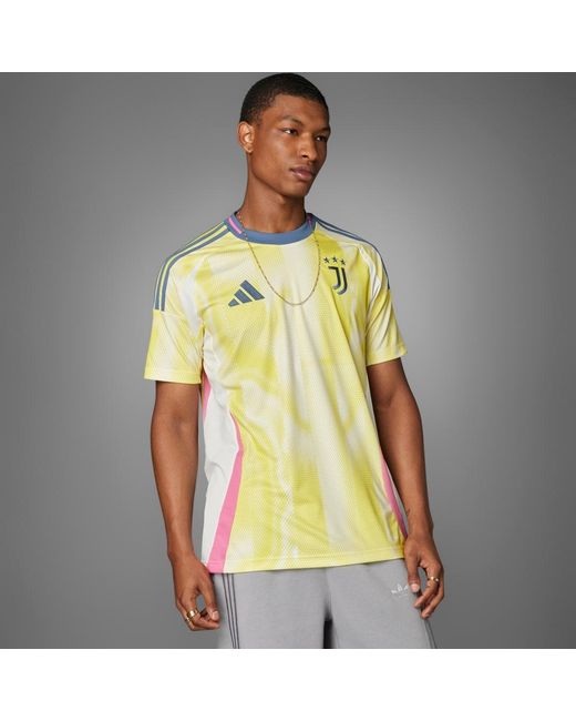 Adidas Yellow Juventus 24/25 Away Jersey for men