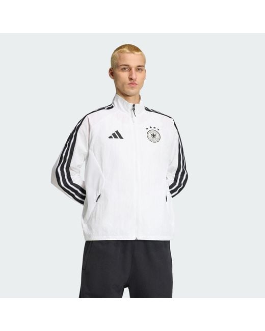 Adidas White Germany Home Anthem Jacket for men
