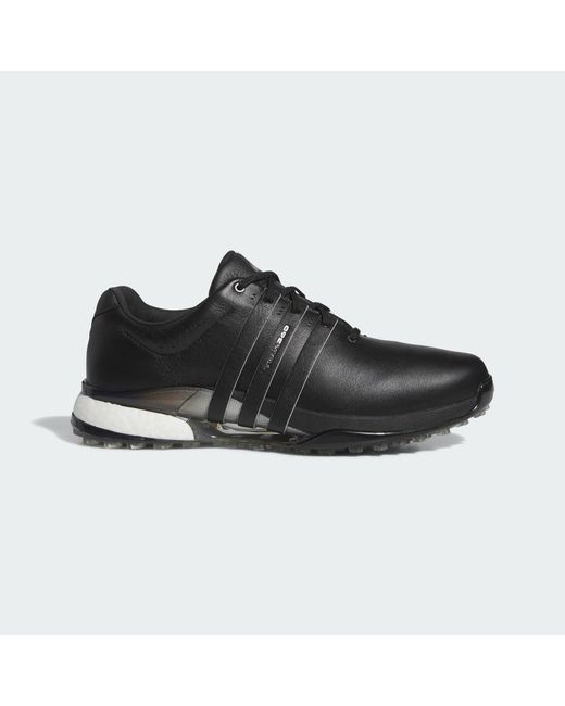 Adidas Black Tour360 25 Spikeless Golf Shoes for men