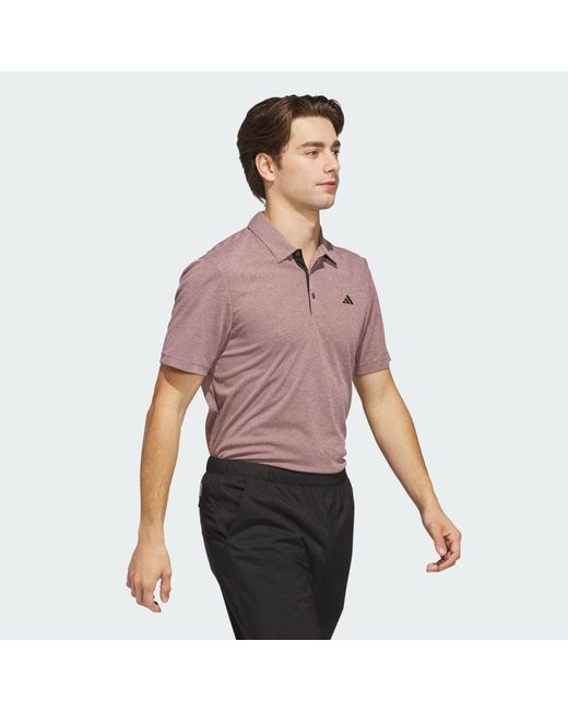 Adidas Originals Red Drive Heather Golf Polo Shirt for men