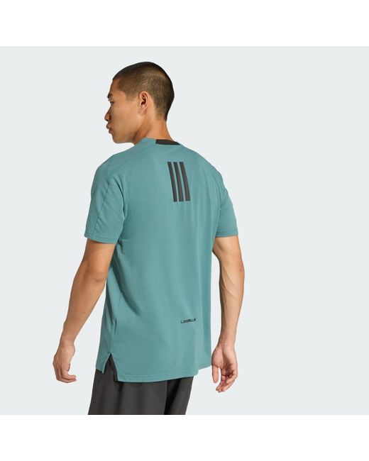 Adidas Blue Les Mills Graphic Tee for men