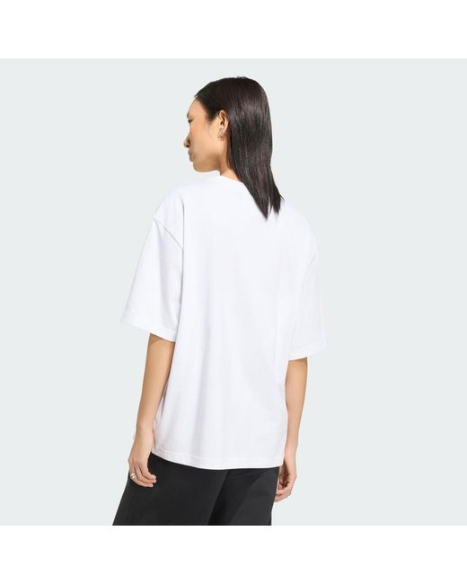 Adidas White Essentials Boyfriend T-Shirt