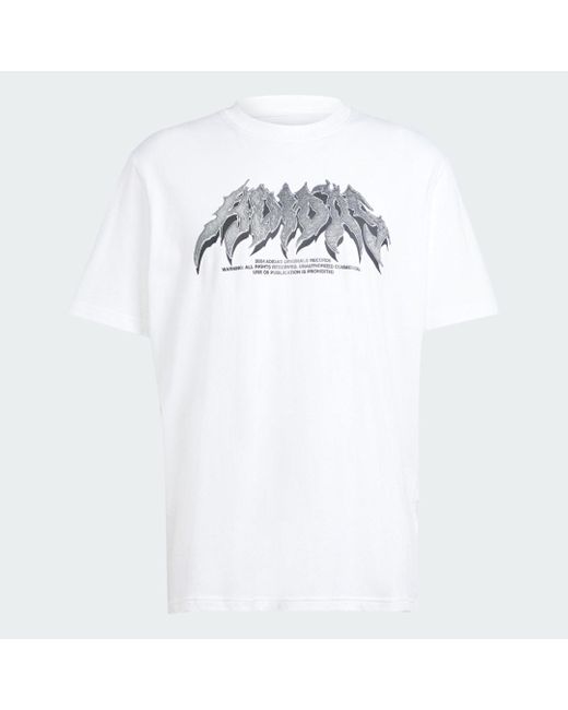 Adidas White Flames Concert T-Shirt for men