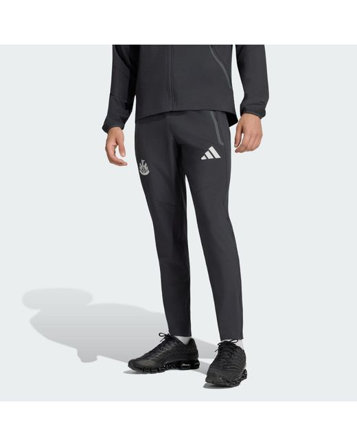 Adidas Black Newcastle United Fc Tiro Travel Tracksuit Bottoms for men