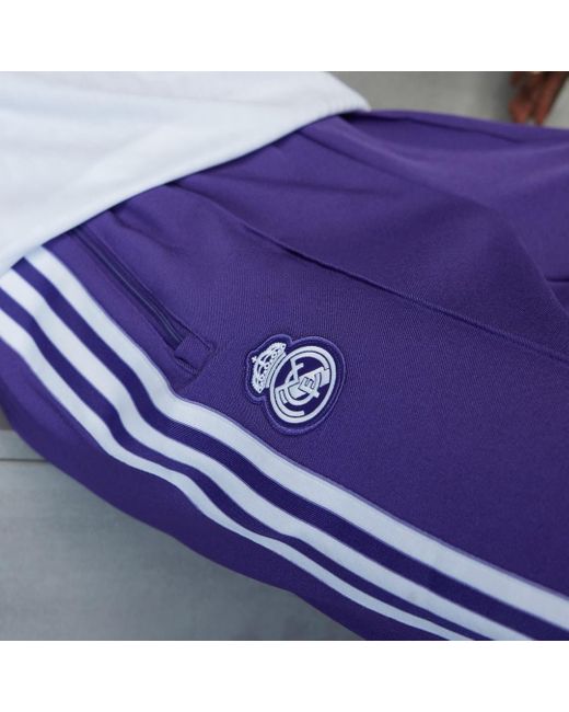 Adidas Blue Real Madrid Terrace Icons Track Pants for men