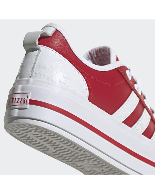red platform adidas