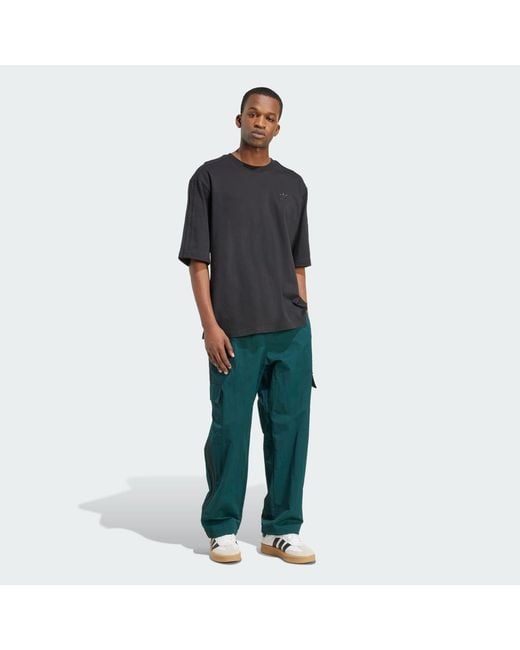 Adidas Black Adicolor Oversized Tee for men
