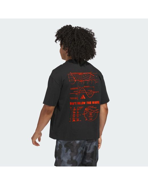 Adidas Black Anthony Edwards Tee for men