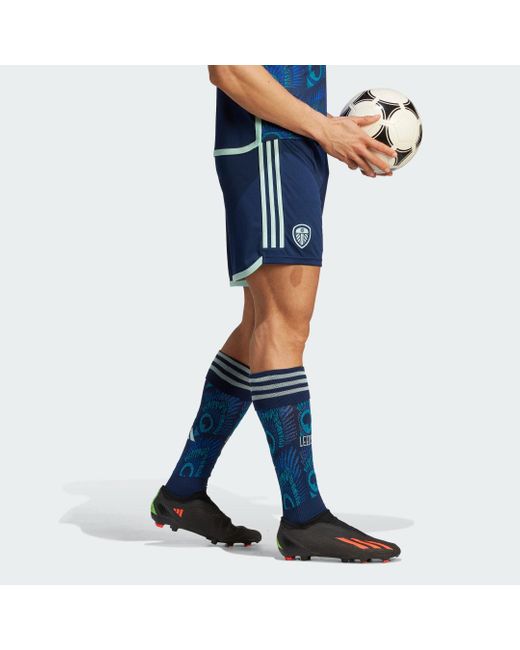 Adidas Blue Leeds United Fc 23/24 Away Shorts for men