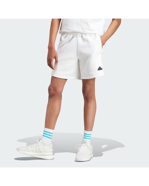 Adidas White Z.n.e. Premium Shorts for men