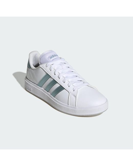 Adidas White Grand Court Td Lifestyle Court Casual Shoes