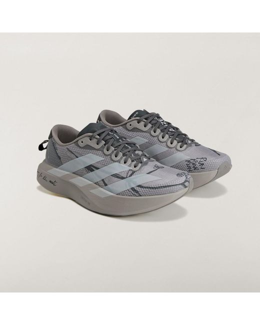Adidas Gray Adizero Evo Sl Shoes