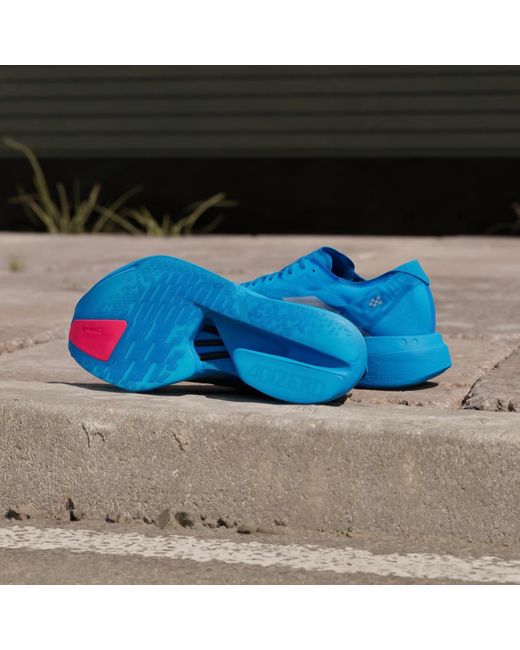 Adidas Blue Adizero Adios Pro 4 Shoes for men