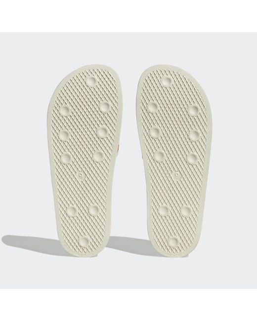Adidas White Adilette Slides for men