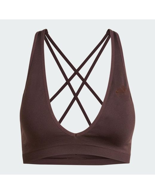 Adidas Multicolor Workout Essentials Knit Light Support Bra