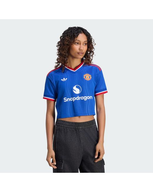 Adidas Blue Manchester United 26/27 Away Jersey Crop