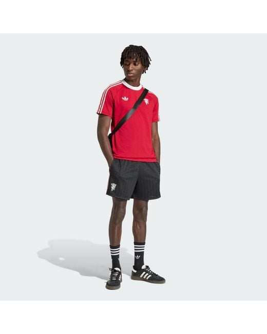 Adidas Black Football Manchester United Originals Short Jz2229 for men