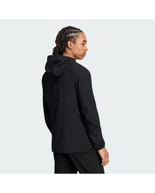Adidas Black Arsenal Fc Tiro Travel Windbreaker for men