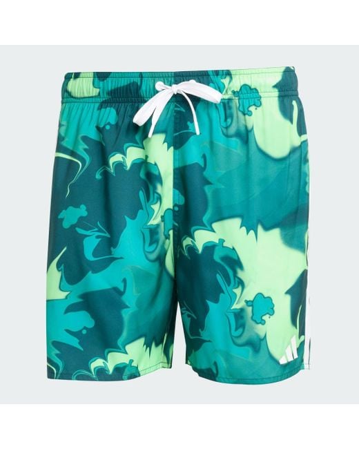 Pantaloncini Da Bagno Tie-Dye Da 5 Pollici di Adidas in Blue da Uomo