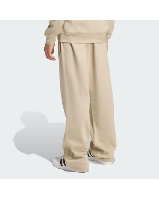 Adidas Natural Trefoil Essentials Open Hem Joggers for men