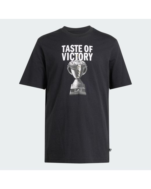 Adidas Black Taste Of Victory Cake Graphic T-Shirt for men