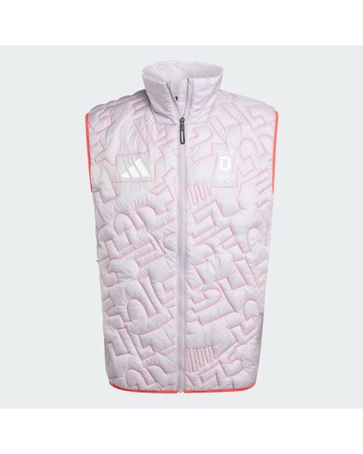 Adidas Gray Team D Primaloft Vest for men