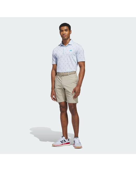 Adidas Blue Ultimate365 Essence Print Climacool Polo Shirt for men