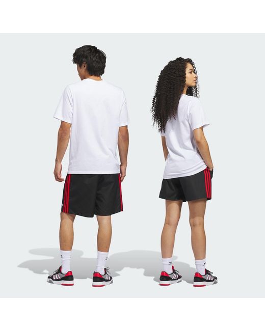 Adidas White Skateboarding Water Shorts
