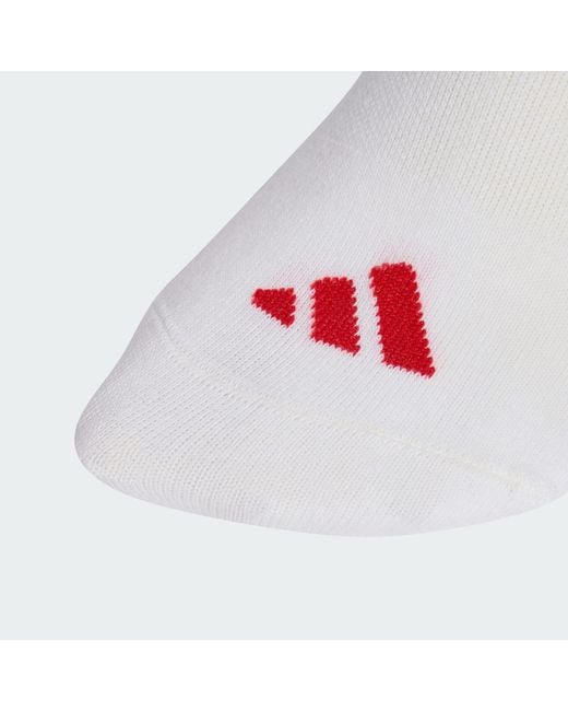 Adidas White Graphic Sock 3 Pair Pack