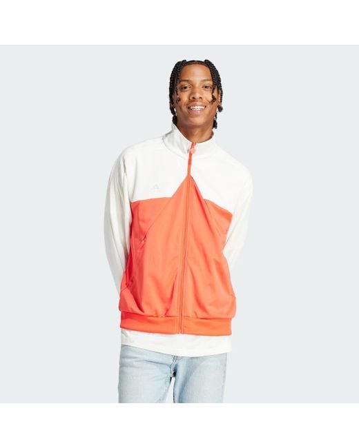 Veste de survêtement Tiro adidas pour homme en coloris Orange | Lyst