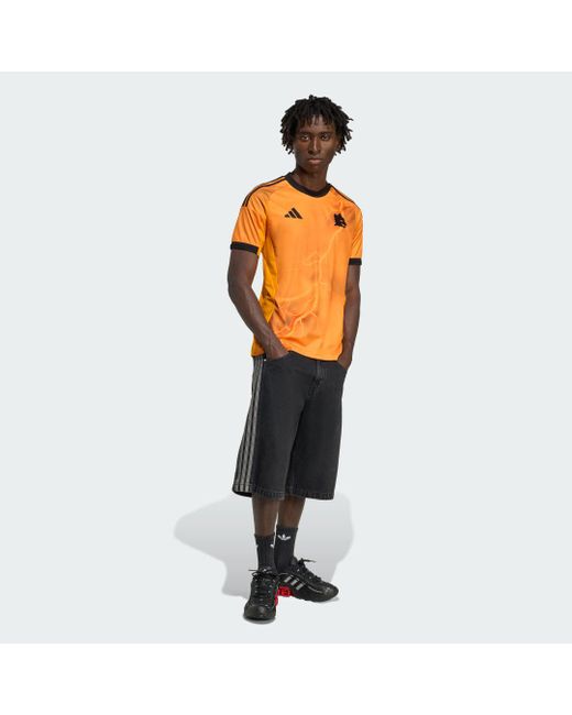 Adidas Orange As Roma 25/26 Away Authentic Jersey for men